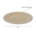 thumbnail image 3 of Charger Plate Leaves Champagne 13" - Set of 6, 3 of 4