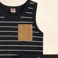 thumbnail image 6 of TOWED22 Toddler Baby Boy Clothes Sleeveless Tank Tops Shorts Set Cute Baby Boy Summer Clothes Outfits(Black,6-12 M), 6 of 6