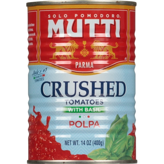MuttiÂ® Crushed Tomatoes (Polpa) with Basil, 14 oz, Can Pack Of 12