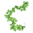 2024 2pcs Simulation Grape Leaf Rattan Green Plant Ceiling Decoration