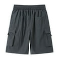 thumbnail image 5 of Dagugfen Cargo Shorts for Men Plus Size Knee Length Loose Outdoor Running Workout Shorts with Pockets, 5 of 8