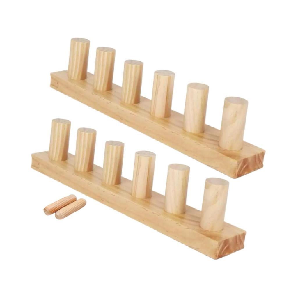 Wxqbjtam 2-Piece Wooden Weaving Loom, Modular, Expandable, Handcrafted, Durable, Suitable 2Pcs