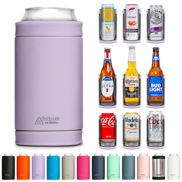 Enfriador de Latas Aislado DUALIE 3 en 1 Universal 355 mL Lavanda