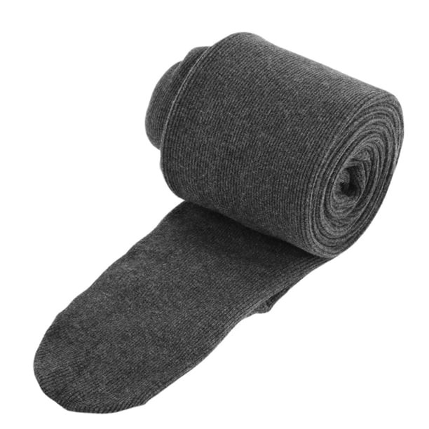 EeaseMX Leggings de otoño e invierno de algodón con hilo, pantalones de cintura alta, informales, para mujer (gris oscuro)