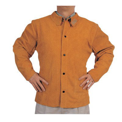 Q-Line Leather Jacket, Large, Golden Brown