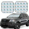 thumbnail image 2 of Picia Turtles And Goldfish 2 Piece Car Windshield Sun Shade Foldable | Foldable Sun Shield for Front Window Blocks UV Rays and Keeps Your Vehicle Cool-Medium, 2 of 7