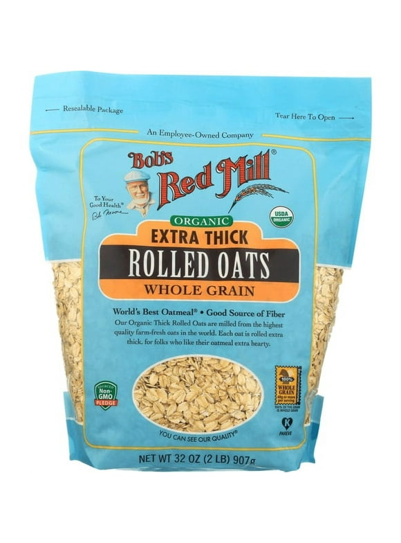 Bob's Red Mill, Extra Thick Rolled Oats, Organic, 32 oz