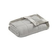 thumbnail image 7 of Madison Park Polyester Microfiber 3M Scotchgard Solid Blanket in Gray, 7 of 7