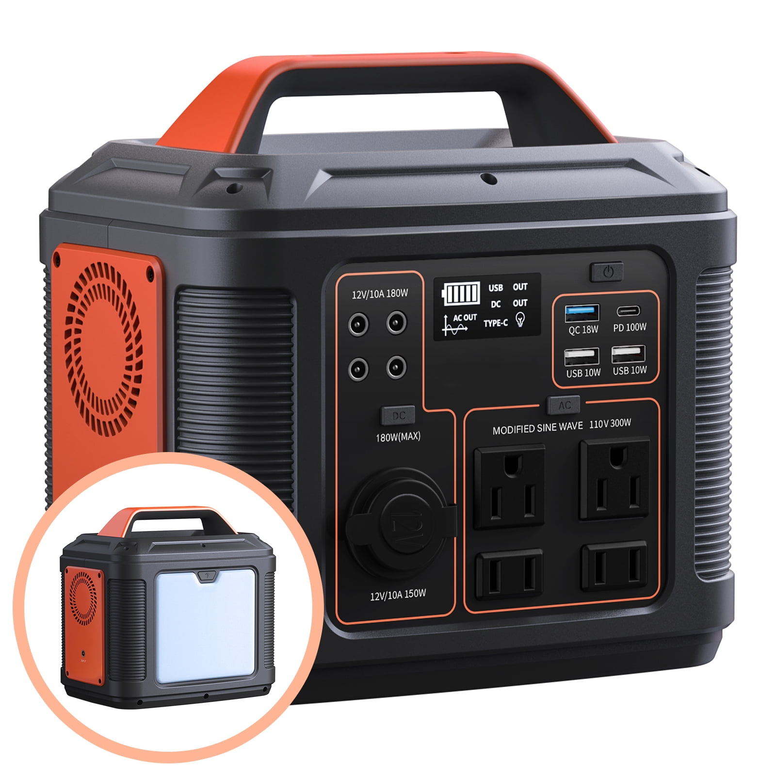Jackery Portable Power Station Explorer 300, 293Wh Lithium Battery