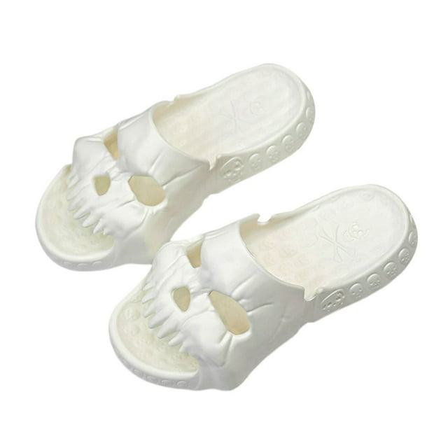 Summer Men Slipper Skull Cutout Anti-Slip Indoor Outdoor Summer Beach Slippers