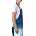thumbnail image 3 of Bingfone Blue Glitter Sparkles Apron Gifts For Men, Women Professional Grade Chef Apron for Kitchen,BBQ & Grill, 3 of 8
