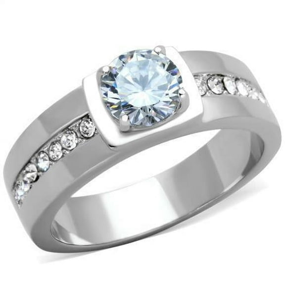 Anillo Color Plata Para Hombres de Acero Inoxidable Art