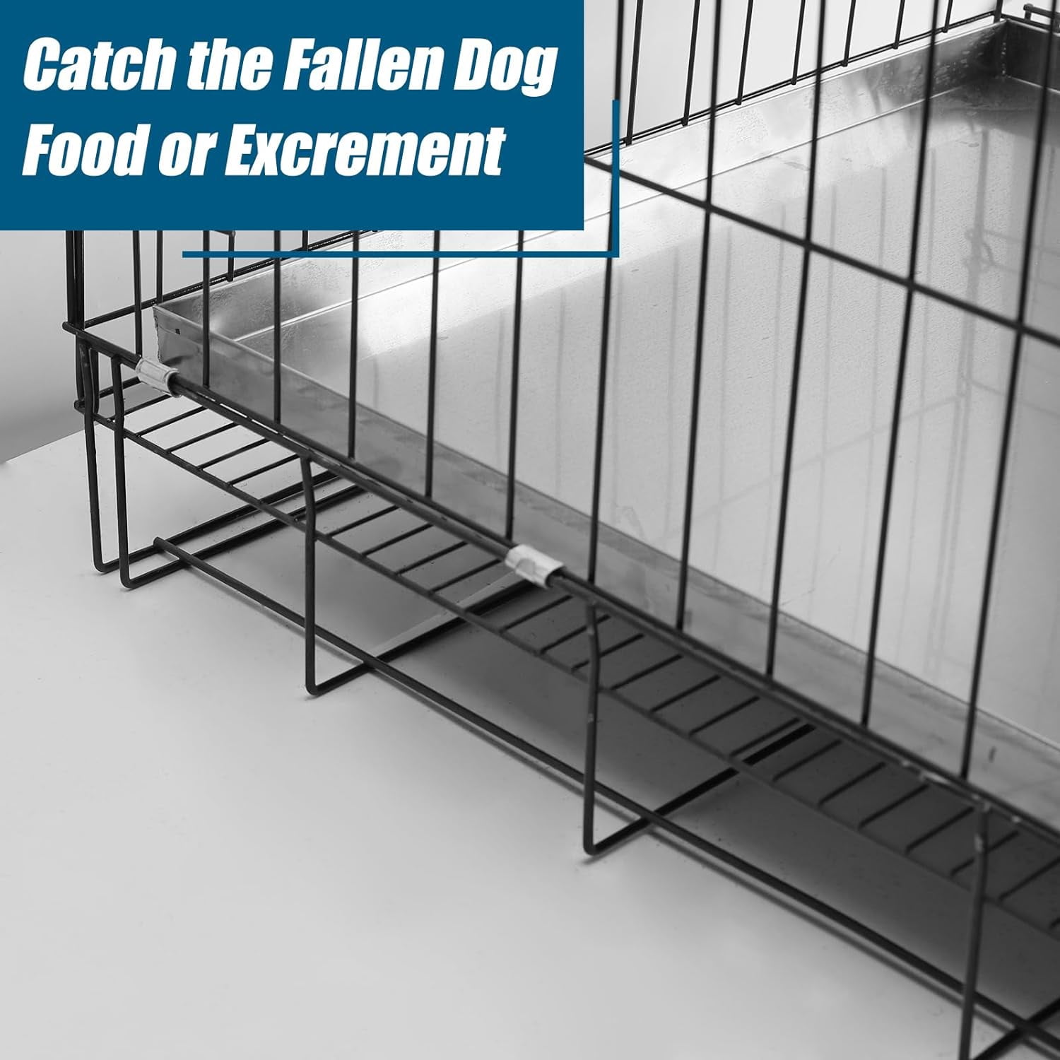 Confote Stainless Steel Replacement Tray for Dog Crate, Chew-Proof and Crack-Proof,35"x22"