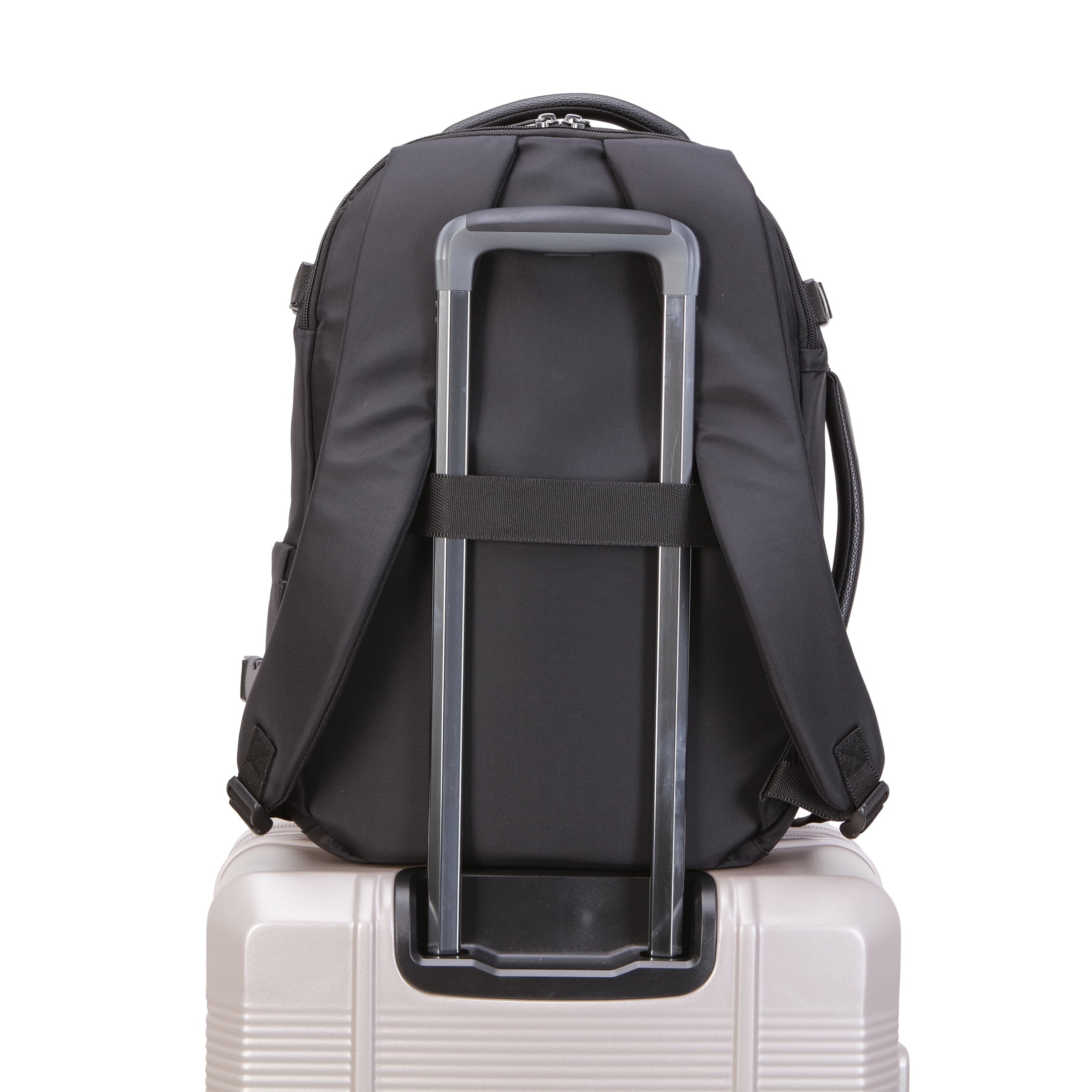 btL 18-inch Nylon Travel Backpack with 15-inch Laptop Sleeve, Black