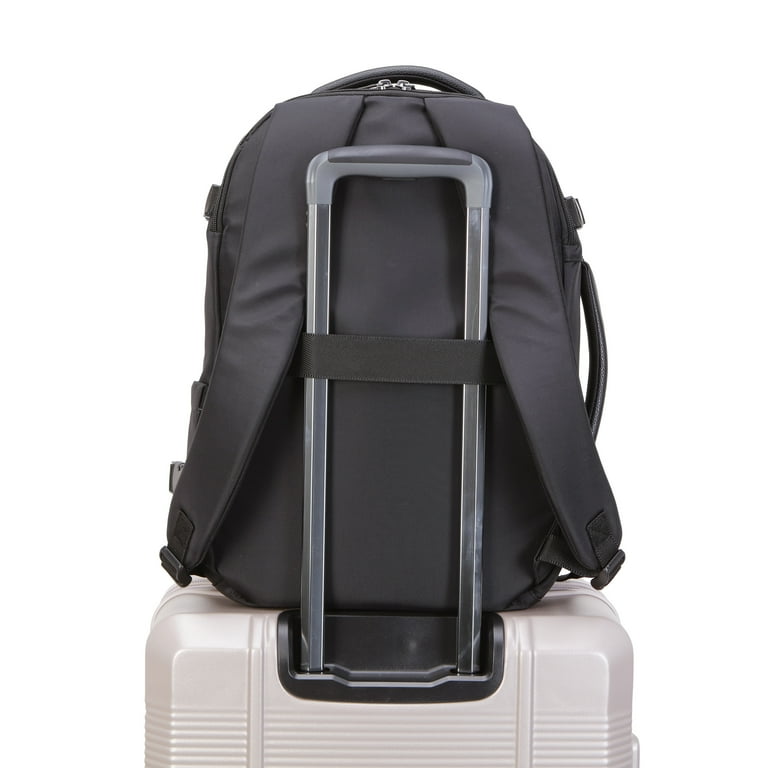 Btl 18-inch Nylon Travel Backpack with 15-inch Laptop Sleeve, Black, Adult Unisex, Size: One size Btl 18-inch Nylon Travel Backpack with 15-inch Laptop Sleeve, Black, Adult Unisex, Size: One size