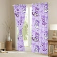 thumbnail image 3 of Erosebridal Purple Cowgirl Boots Curtains and Drapes (42x63),Bow Bowknot BlackoutCurtains for Bedroom,Vintage Farm Style Curtains Pack of 2 (42x63),Microfiber Bedroom Decor, 3 of 7
