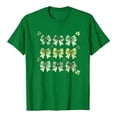thumbnail image 7 of LEKWK St Patricks Day Tshirt Women Leprechaun Hat Line Art Basic Tees Short Sleeve Casual Tops Crew Neck Simple Graphic Daily Wear, 7 of 7