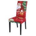thumbnail image 3 of Funda para silla de comedor navideña, 4 piezas, funda protectora elástica para silla navideña, funda para silla de comedor, decoración navideña, fiesta navideña, 3 of 5