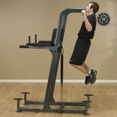 thumbnail image 4 of Body-Solid FCD Fusion VKR Vertical Knee Raise Dip Pull Up, Black, 83", 4 of 8