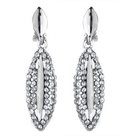 Emitations Fancy Rhinestone Drop Clip On Earrings Emitations Fancy Rhinestone Drop Clip On Earrings