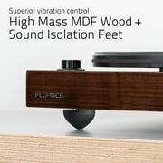 Fluance RT82 Reference High Fidelity Vinyl Turntable (White), PA10 Phono Preamp and Ai81 Powered Floorstanding Speakers (Bamboo), Ortofon OM10 Cartridge, 150W Class D Amplifier, Bluetooth