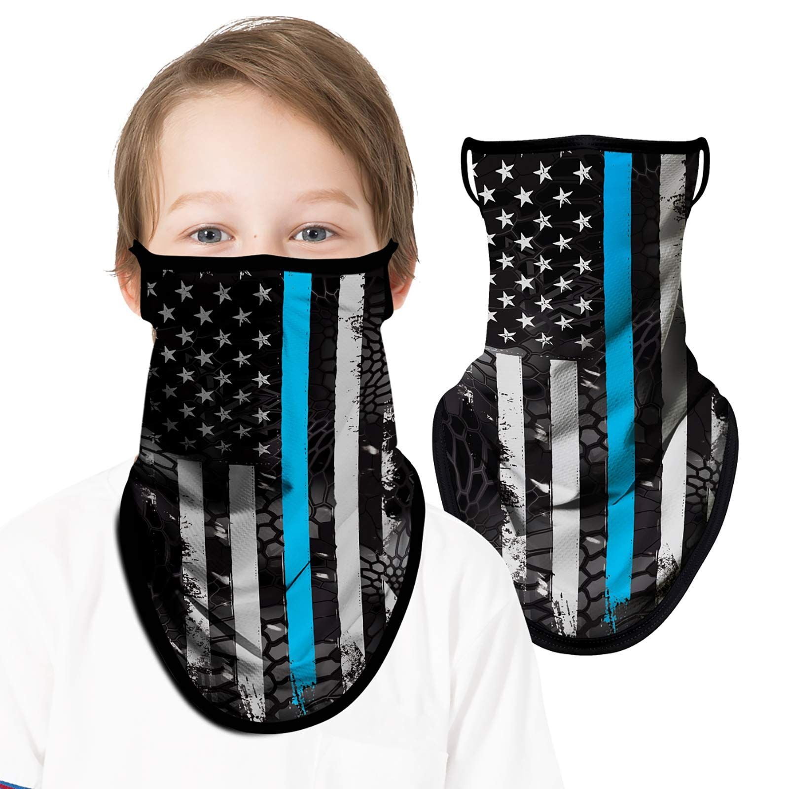 4 PCS Kids Face Mask Neck Gaiter Cooling Bandana Breathable Children Scarf Youth 
