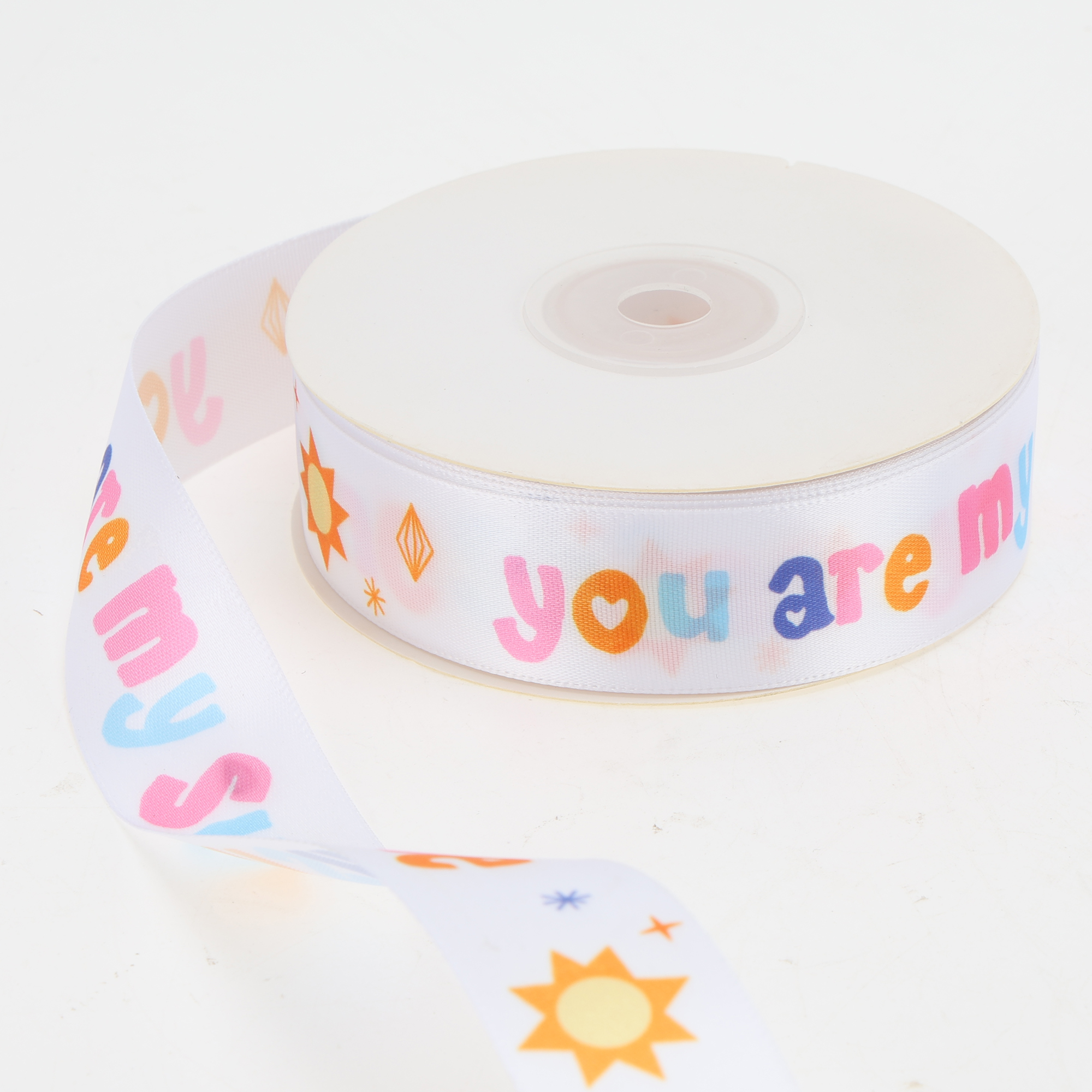 Unique Bargains Letter Pattern Ribbon Colorful "Sun Shine" Pattern ["0.98\" x 72.18\""]