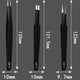 thumbnail image 4 of Pinzas AntiestáTicas Rectas y Curvas, Juego de 12 Unidades, Pinzas ESD, Herramientas de ReparacióN Industrial de Acero Inoxidable, 4 of 5