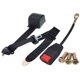 thumbnail image 1 of Cinturón de seguridad de 3 puntos para coche camión cinturón de seguridad retráctil ajustable Universal negro fácil de usar, 1 of 6