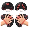 thumbnail image 3 of Silicone Training Correction Hand Fins Lightweight Swimming Finger Flippers Portable Professional Auxiliary Teaching Accessories Blue, 3 of 6