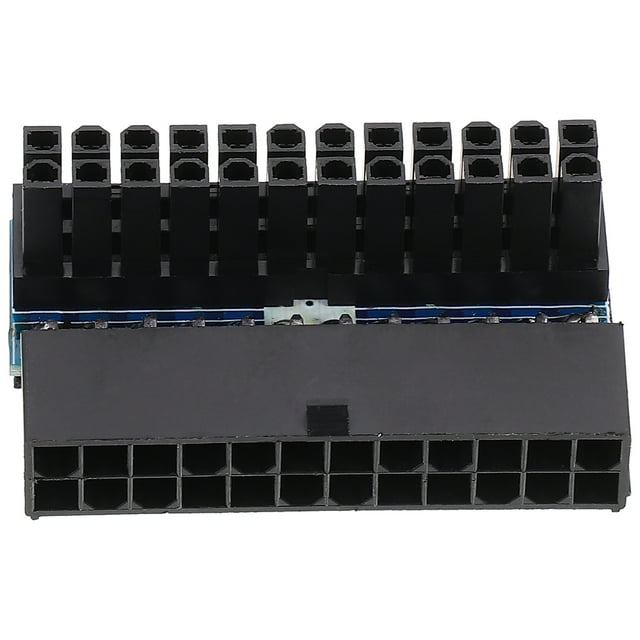 CIMAXIC Durable Black PCB Motherboard Connector for Computer Use with Stable Performance 24-pin,2.17"X1.34"X0.79"