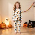 thumbnail image 2 of Gerichy Boys Girls Pajamas Sets Cute Ghost Pumpkin Pajamas Long Sleeve Top and Pants Soft Sleepwear Kid Halloween Holiday Pajama Sets 2T-9T, 2 of 7