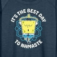 thumbnail image 3 of SpongeBob SquarePants - The Best Day To Namaste - Women's Lightweight French Terry Long Sleeve Shirt, 3 of 6