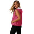 thumbnail image 6 of jiaxiM Womens Sleeveless Hooded Vest Lightweight Zip Up Jacket Drawstring Casual Sun Protection Outerwear with Pockets, 6 of 9