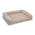 thumbnail image 2 of Petco Orthopedic Cuddler Sherpa Dog Bed 28" L X 22" W X 6.5" H Beige Medium, 2 of 5