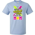 thumbnail image 3 of Inktastic My Favorite Softball Player Calls Me Mom with White T-Shirt, 3 of 5