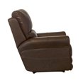 thumbnail image 3 of Samuel Power Lay Flat Recliner with USB Charging Port in Chestnut Brown Leather, 3 of 9