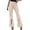Beige, variant on Womens Split Hem Legging Workout High Waist Mini Flared Leggings Casual Workout Gym Yoga Pants