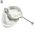 thumbnail image 2 of Ludlz Large Reusable Coffee/Tea Filter Traditional Thai style Cloth Coffee Filter Coffee Strainer Cloth Tea Filter Sock Metal Handle Filter Pour Over Coffee Dripper Filter, 2 of 8