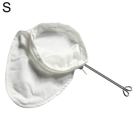 

Bigstone Reusable Stainless Steel Handle Cotton Cloth Strainer Coffee Tea Mesh Filter Bag