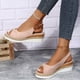thumbnail image 5 of Zapatos de mujer de verano Boca de pescado Tacón de cuña medio Sandalias de mujer con hebilla de metal Wmkox8yii  nm8951, 5 of 8