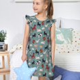thumbnail image 4 of Balery Farm Animals 1 Camisón de princesa para niñas, pijama de algodón con mangas abullonadas, suave y bonito.-Medium, 4 of 6