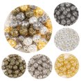 thumbnail image 2 of Cuentas de metal con forma de flor hueca, 4, 6, 8, 10 y 12 mm, espaciadoras sueltas redondas para hacer joyas, dijes y pulseras, 2 of 5
