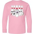 thumbnail image 3 of Inktastic Beat Up Bowling Pins Long Sleeve Youth T-Shirt, 3 of 5