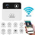 thumbnail image 3 of UAEBM Smart WiFi Doorbell with 140° View, HD Night Vision, & Two-Way Audio: Portable Visual Intercom for Home Security, Rechargeable, Compatible with 2.4G Networks White, 3 of 9