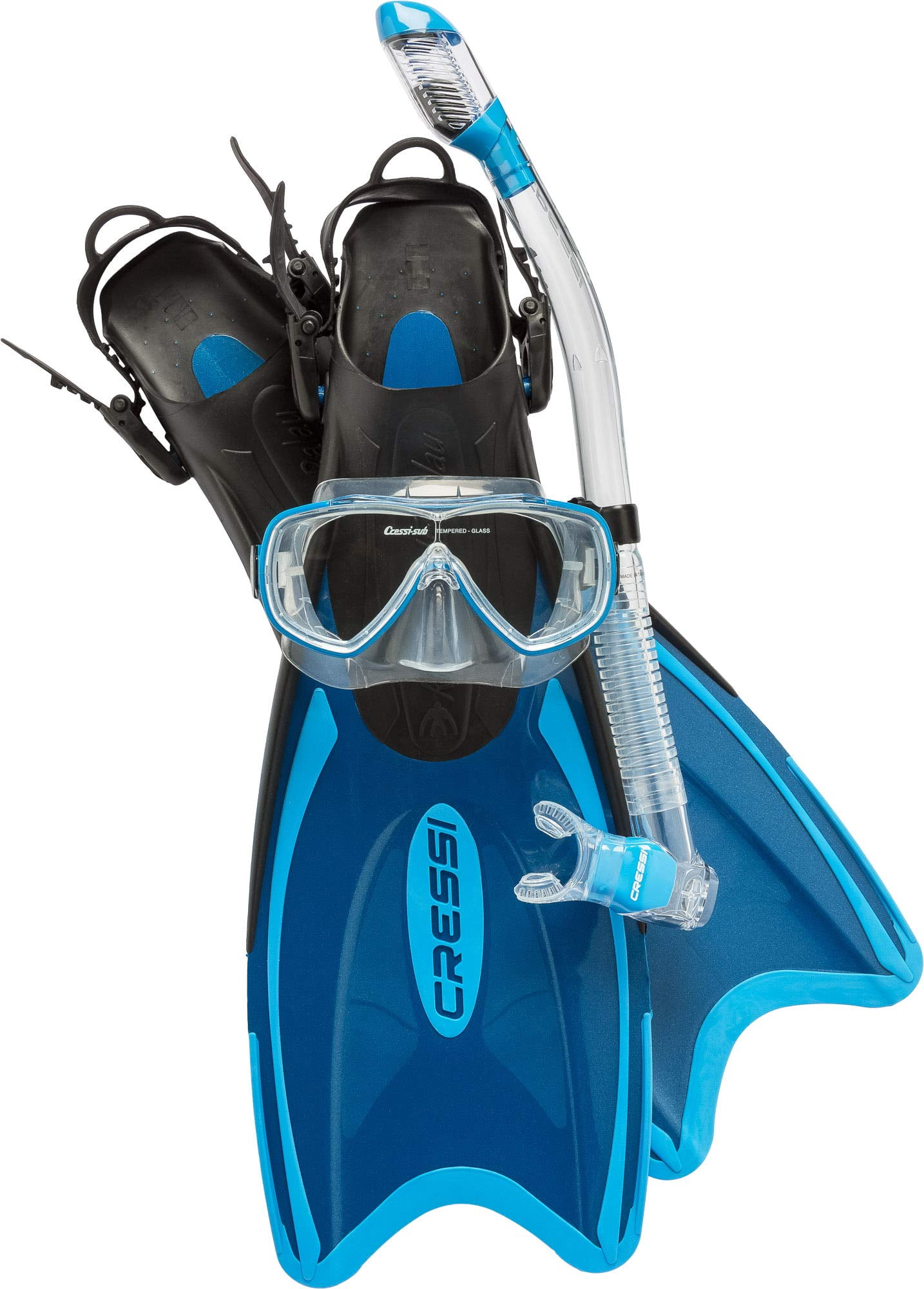 Dry Snorkel & Fin Set Tusa Visio Metalic Dry Snorkelling Set Top Quality Mask 