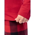 thumbnail image 6 of Fruit of the Loom Boy's Sleep Long Sleeve Top & Velour Fleece Pajama Set, 2-Piece, Sizes 4-16, 6 of 11