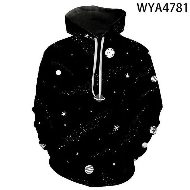 Starry Sky 3D Printed Hoodies Men Women Children Fashion Pullover