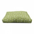 thumbnail image 4 of Green and White Pet House, Hand Drawn Style Funny Chameleons with Leafy Flower Stems, Outdoor & Indoor Portable Dog Kennel with Pillow and Cover, 5 Sizes, Apple Green White, by Ambesonne, 4 of 5
