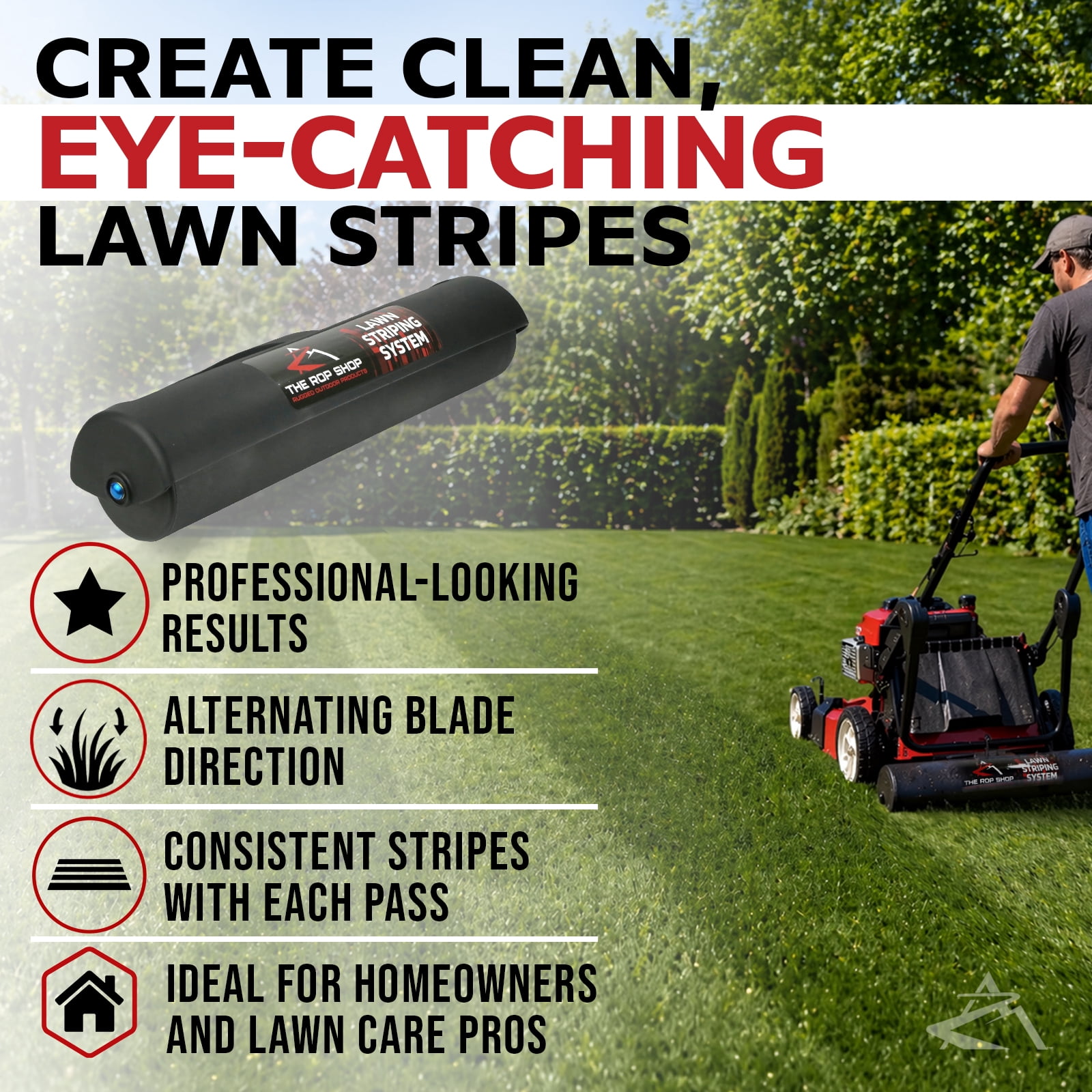 The ROP Shop Lawn Striping Kit fits 21" and 22" Toro Recycler Walk-Behind Mowers